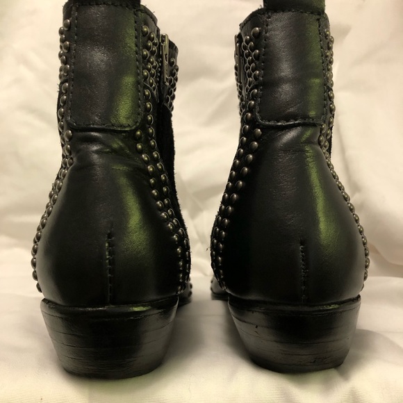 Anine Bing Studded Charlie Boot Size 36/6 Black - Picture 6 of 9